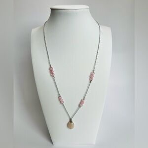 Giani Bernini Rose Quartz Bead 18" Pendant Necklace
